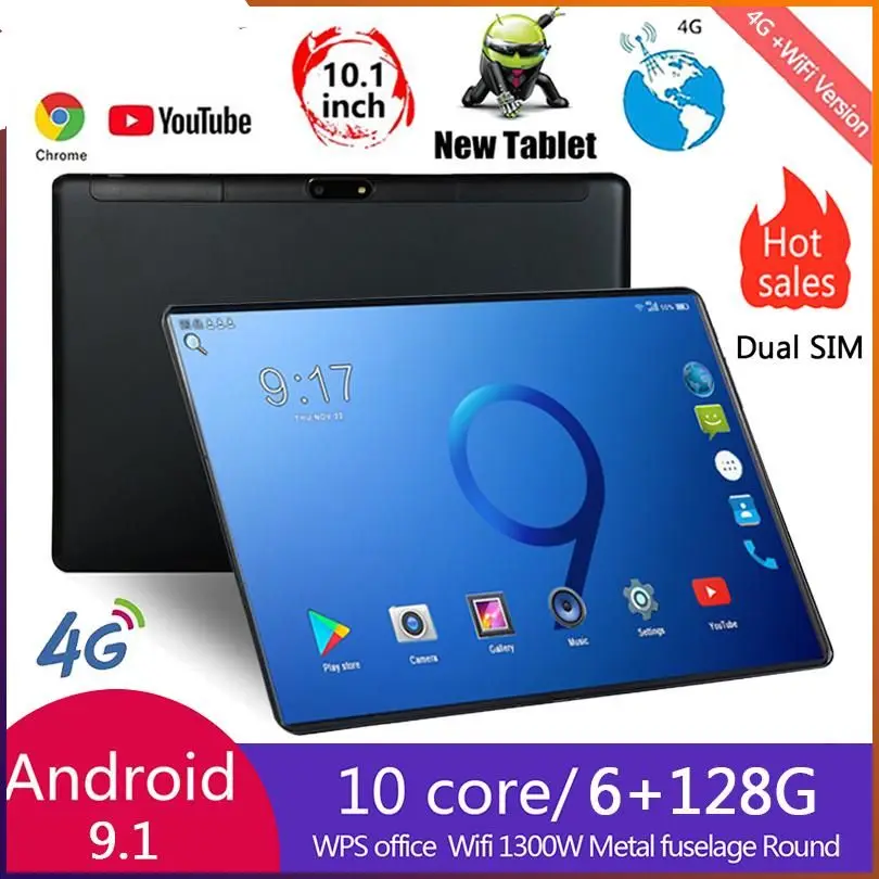 

10-дюймовый 4G LTE планшет ОЗУ 8 Гб ПЗУ 128 ГБ дешевый ПК планшет Android 10,0