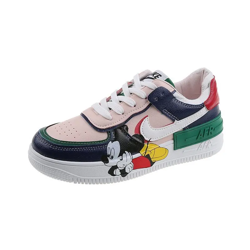 Детские Нескользящие кроссовки с мягкой подошвой и мультяшными героями Диснея
