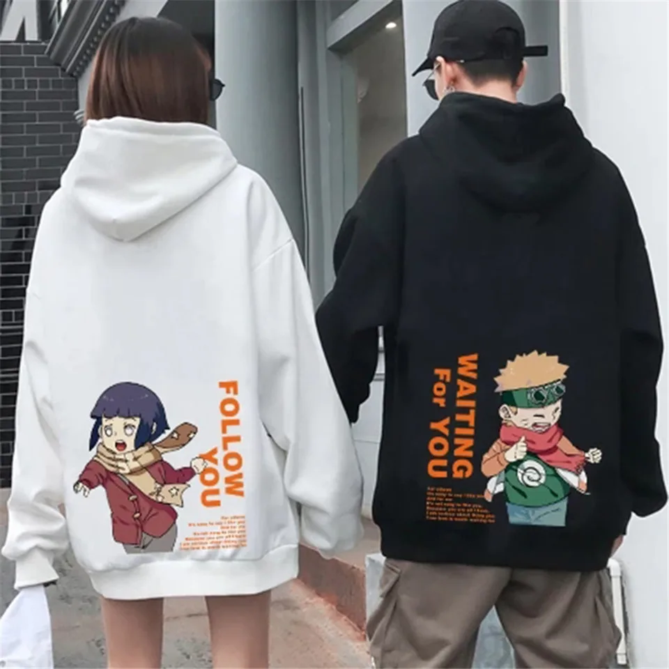 

Harajuku Sweatshirt Hinata Couple wear Hoodies Unisex Casual Japanese Anime Printed Men's HoodieS Male Streetwear Fashion tops