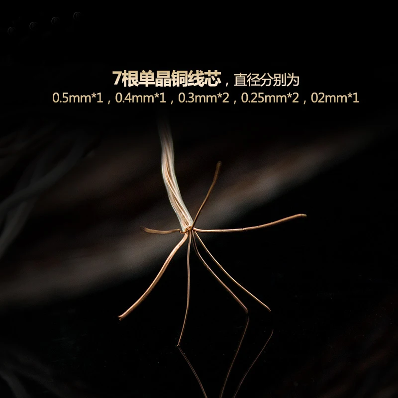 Серебристый аудиофил 12TC звуковая линия HIFI основная однокристальная медная