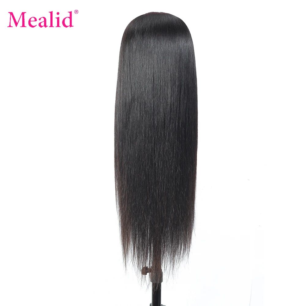 Mealid Remy 4x4 5x5 6x6 парики на сетке перуанские прямые человеческие волосы