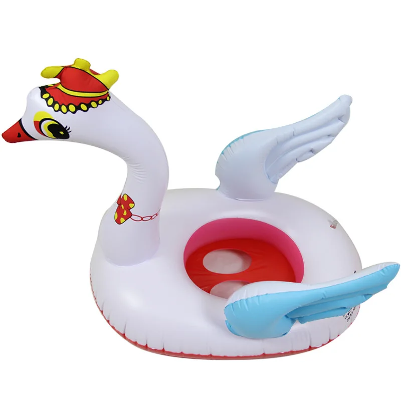 Летнее Детское мультяшное кольцо для плавания с лебедем Надувное плавающее
