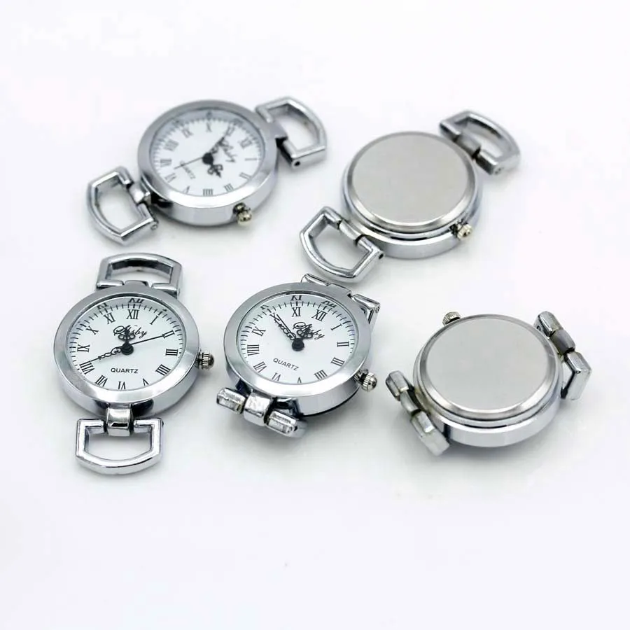 Shsby Diy Personality Silver Watch Header Roman Numerals Circle Watch Table Core Watchband Watch Accessories Wholesale