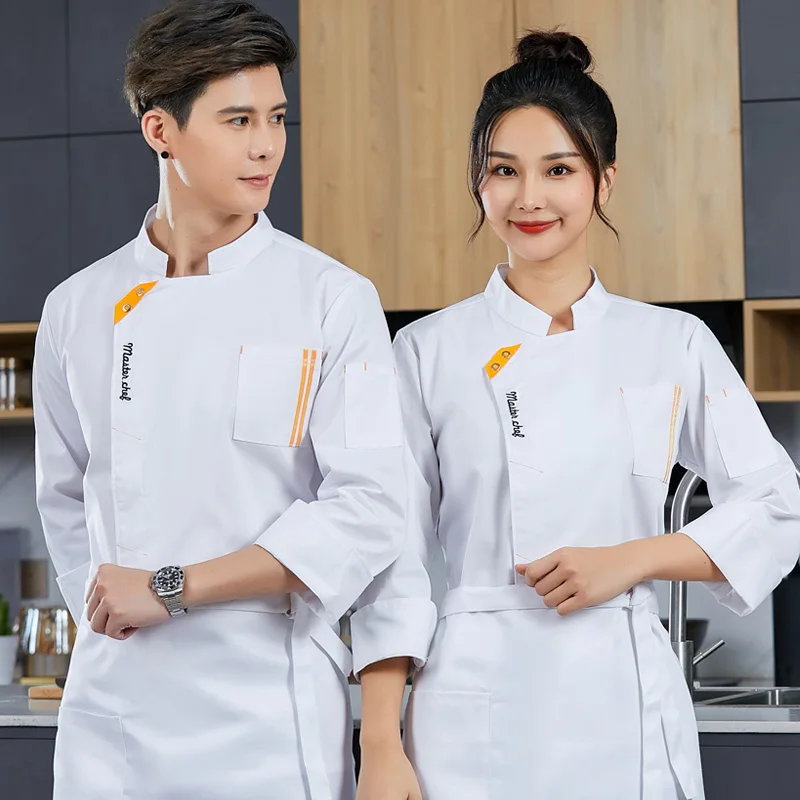 

4 colors chef jacket men ropa de chef para mujer chef uniform