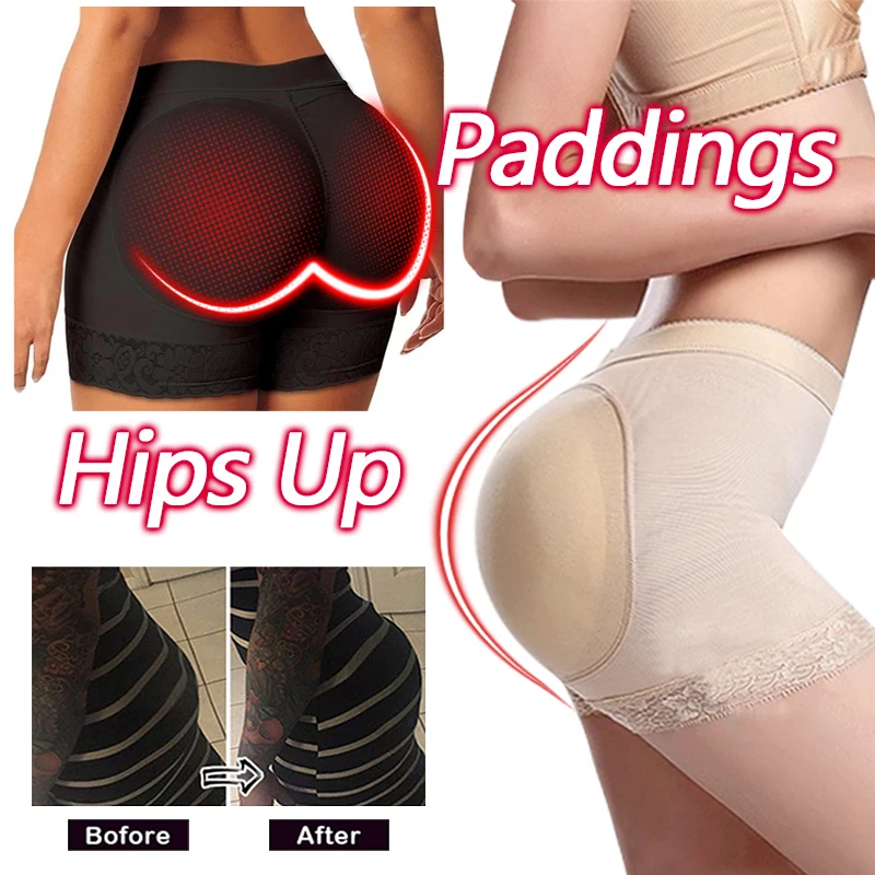 Корректирующее белье с подкладкой искусственная для ягодиц трусики эффектом