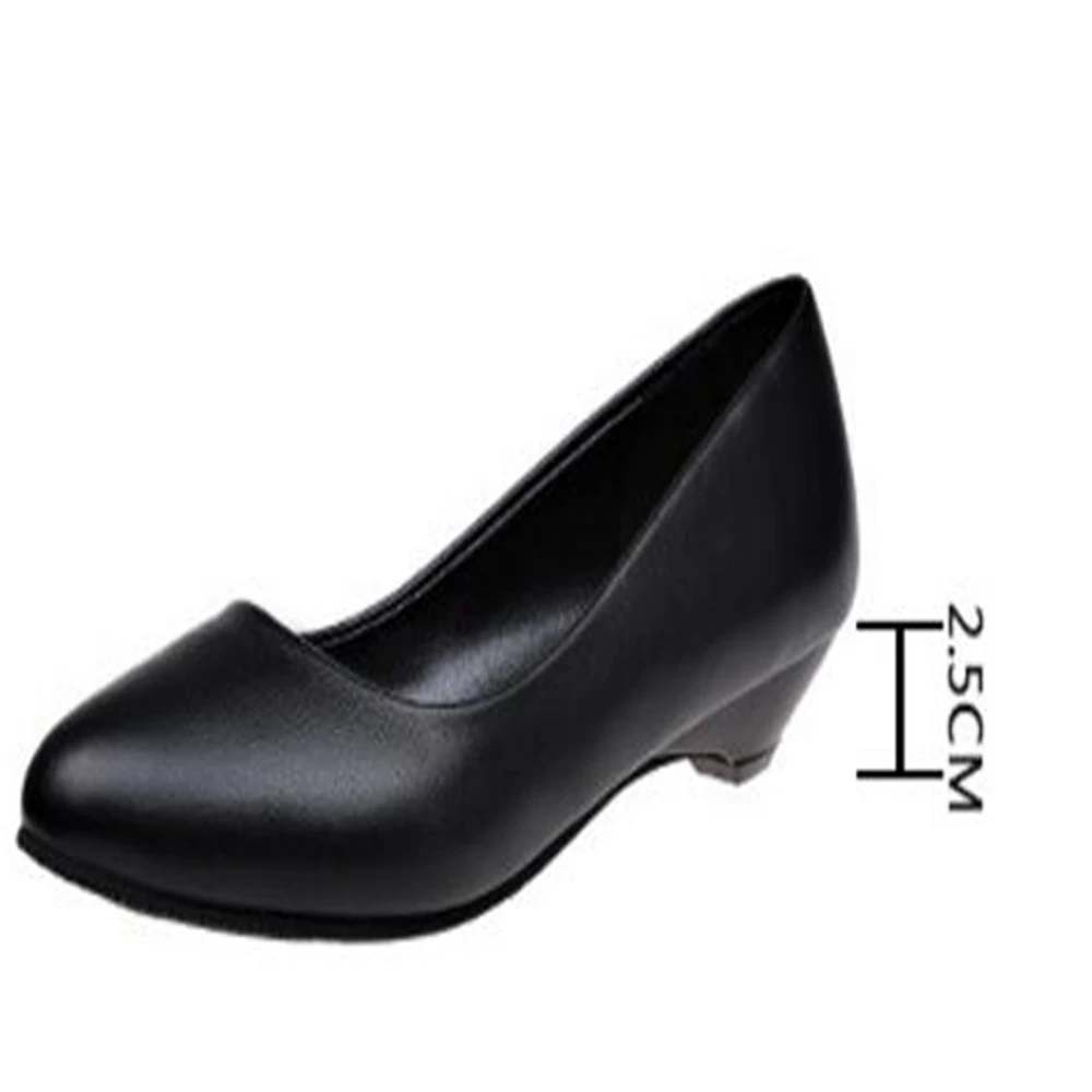 Женские классические туфли на высоком каблуке с закрытым носком женские черные