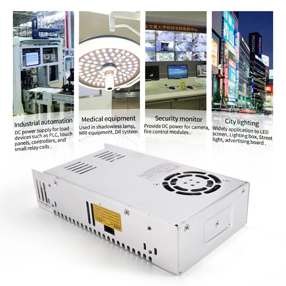 Высокое качество AC DC S 350 36V одиночный выход led Импульсный источник питания