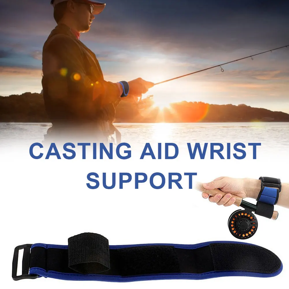 Creative Fishing Casting Aid Wrist Support Breathable Neoprene Soft Elastic Cushion Attachment for Fishing Rod Health Care