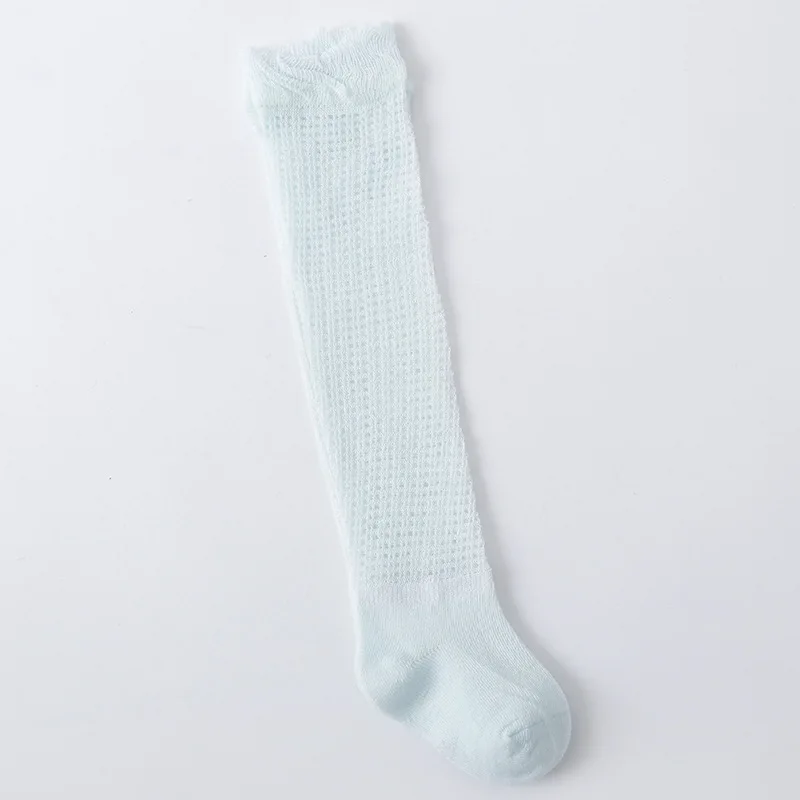 

Newborn cute Mesh Stockings Baby Girl Summer Mosquito Cool Silk Colorful Cotton Children Knee leggings leg warmers