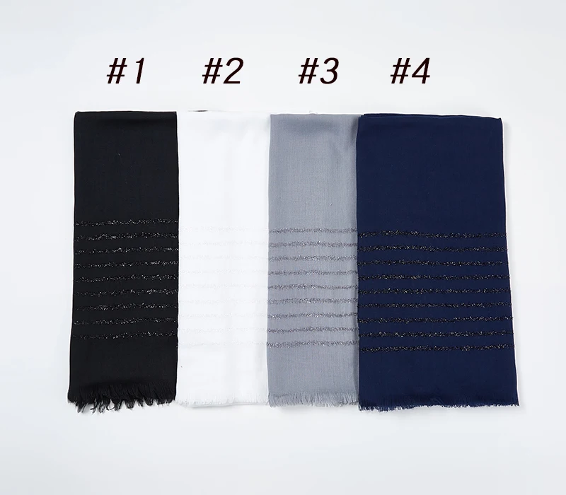Plain Shimmer maxi cotton scarf hijab solid Fringed shawls glitter muslim long muslim head wrap turbans scarves/scarf 10PCS/LOT