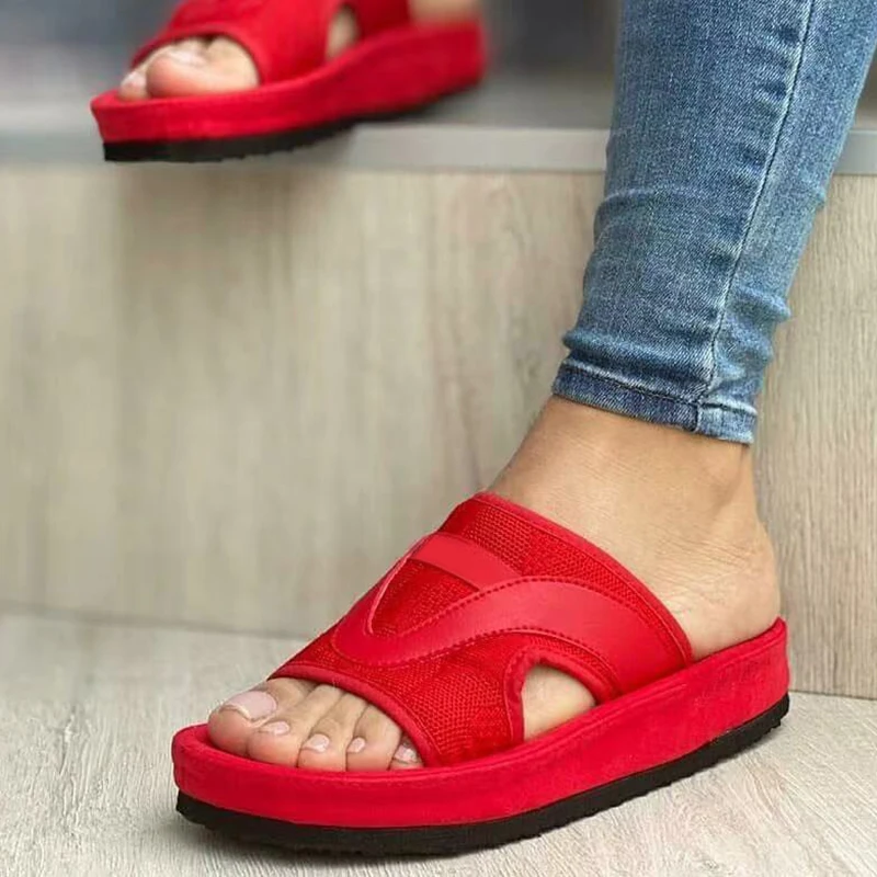 

Новинка 2021, женская обувь, летние пляжные повседневные спортивные шлепанцы с открытым носком, женские шлепанцы на плоской подошве, женские ...