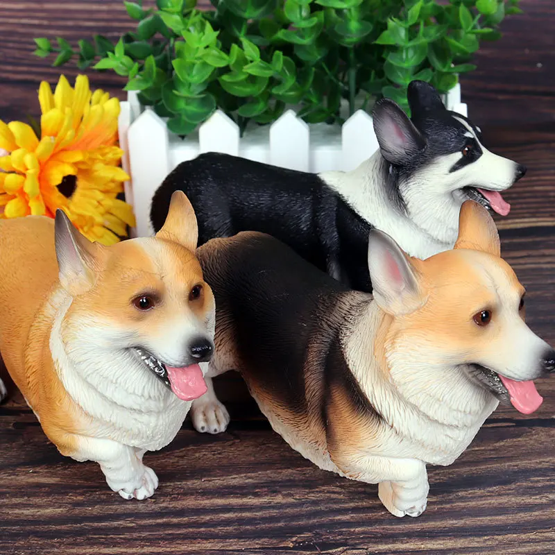 Фигурка собаки корги коллекционные игрушки ПВХ экшн-фигурки животных Детские