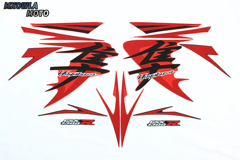 

XSB1308-1 для HayabusaGSX1300R в возрасте 0-8 лет топливный бак мотоцикла Стикеры Предупреждение этикетка полный 3 м автомобиля Стикеры