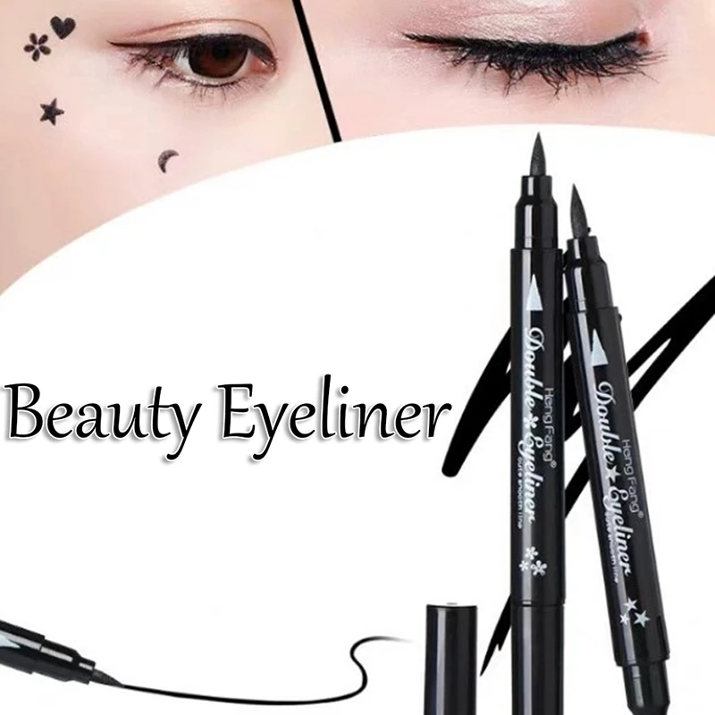 

Beauty Eye Liner Stamp Winged Head Black Eyeliner Vamp Pen Seal Eye Make up Tool