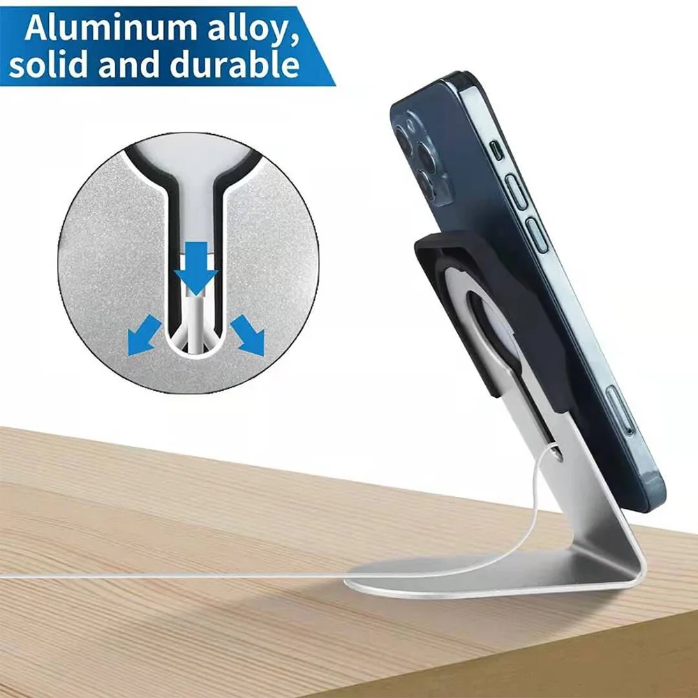 non slip wireless magnetic phone charger stand holder for iphone 12 series desk power base dock cradle bracket for magsafe free global shipping