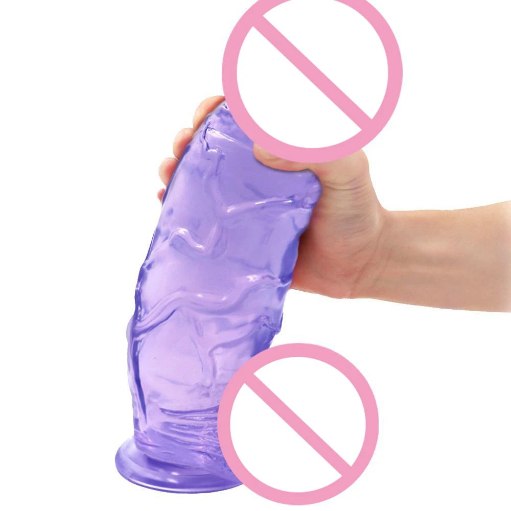 Реалистичный фаллоимитатор 26*7 см большой огромный мягкий сильный член присоска