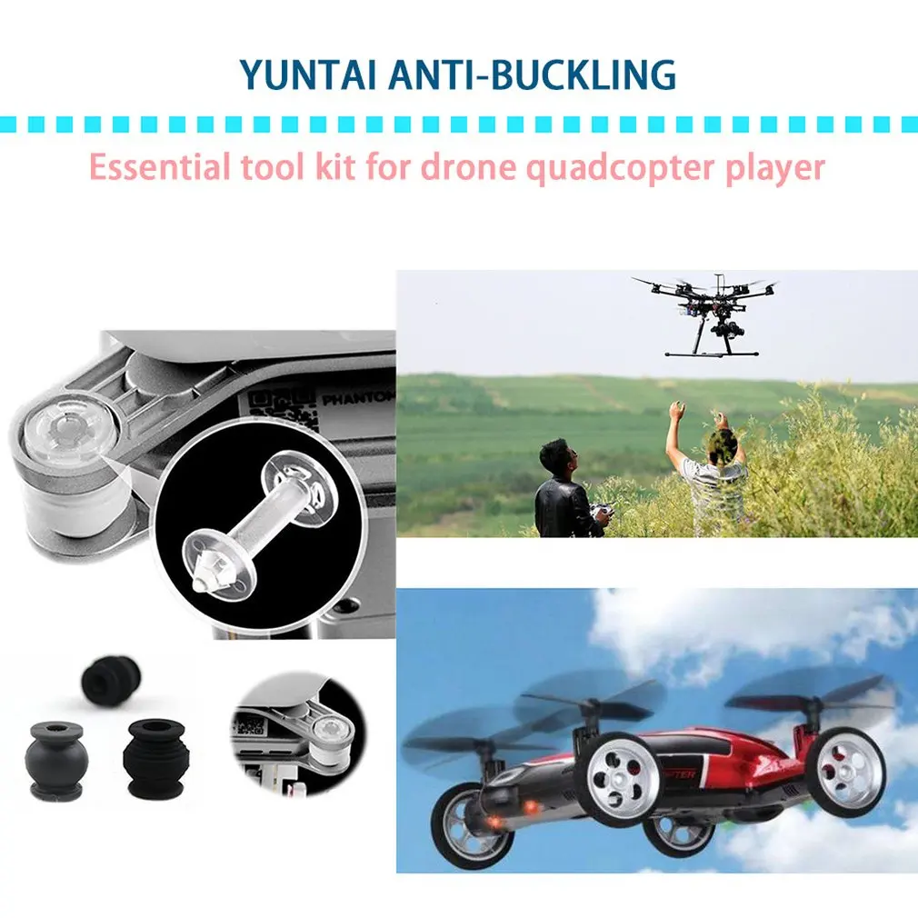 Camera Gimbal Shock Absorption Damping Rubber Balls & Anti-drop Pins Kit for DJI Phantom 3 Standard Professional Advanced | Электроника