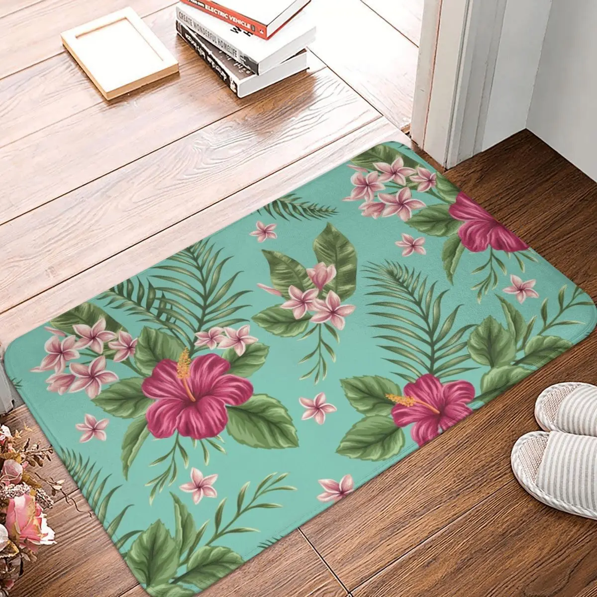 

Tropical South Pacific Doormat Carpet Mat Rug Polyester PVC Anti-slip Floor Decor Bath Bathroom Kitchen Balcony 40*60