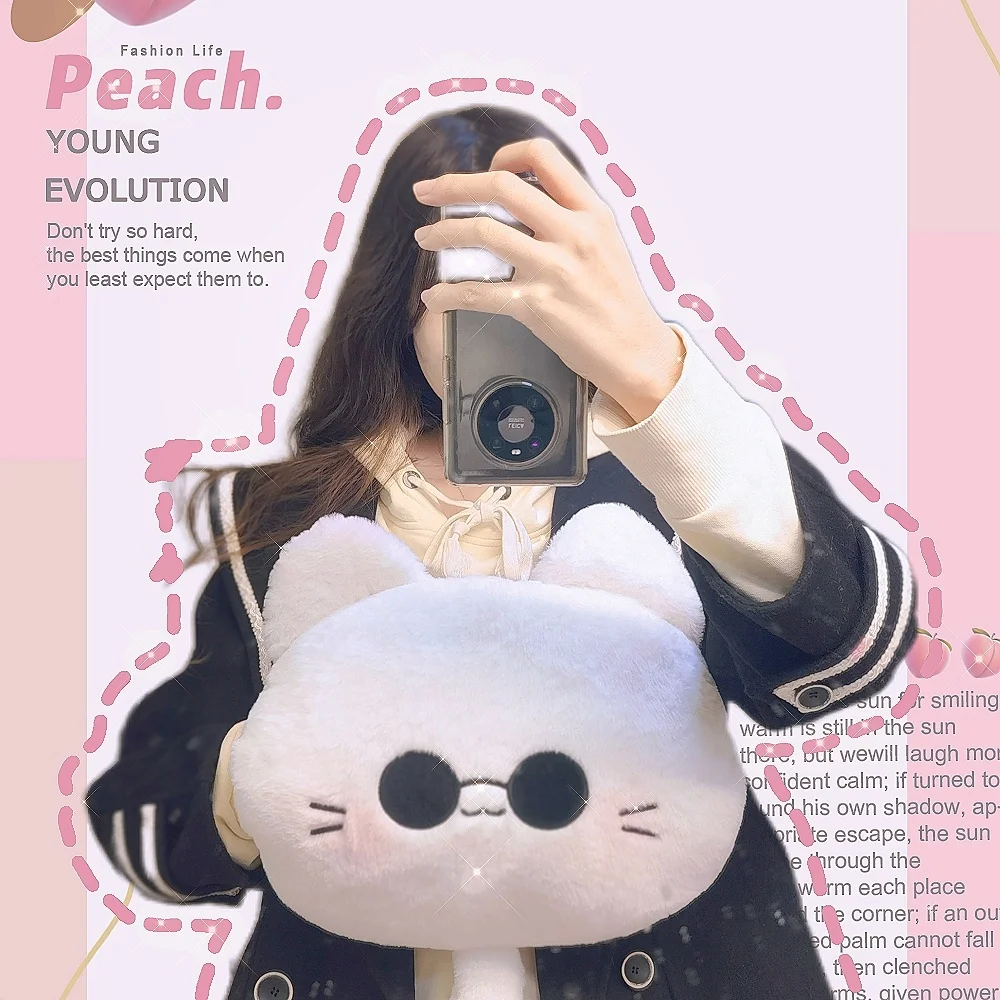 

Шарф-подушка плюшевый с милым котом из мультфильма «джутсу»