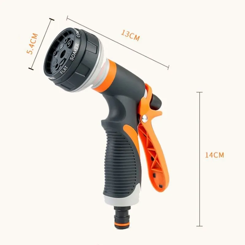 Поливочный пистолет садовый распылитель шланг регулируемый водяного пистолета