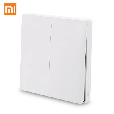Беспроводной пульт дистанционного управления Aqara, одна кнопка управления, ZiGBee, Wifi, беспроводное управление, приложение, управление для домашнего устройства - Цвет: Double key