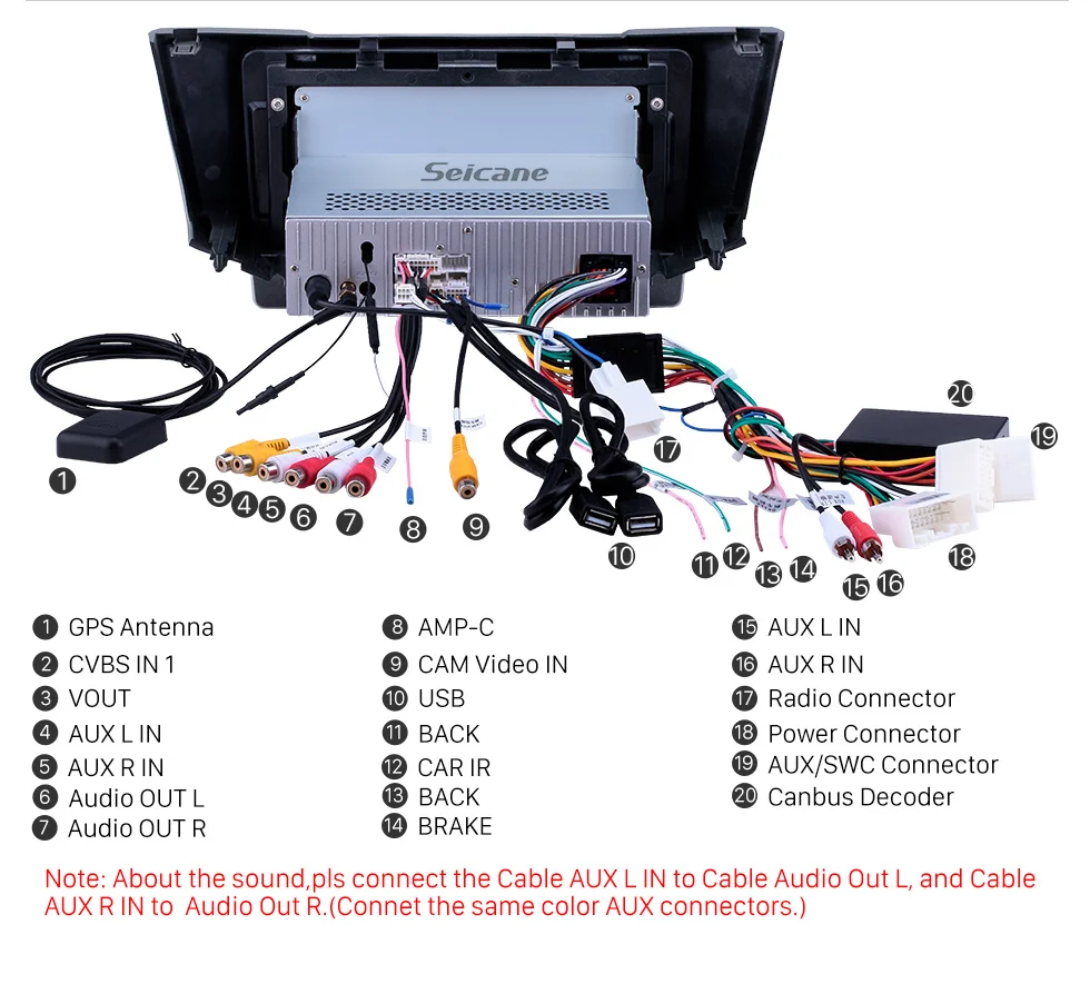 Seicane Android 8,1 2din gps 10,1 дюймов для автомобиля 2003-2010 Lexus RX300 RX330 радио головное устройство плеер Поддержка TPMS DAB+ Зеркальное соединение