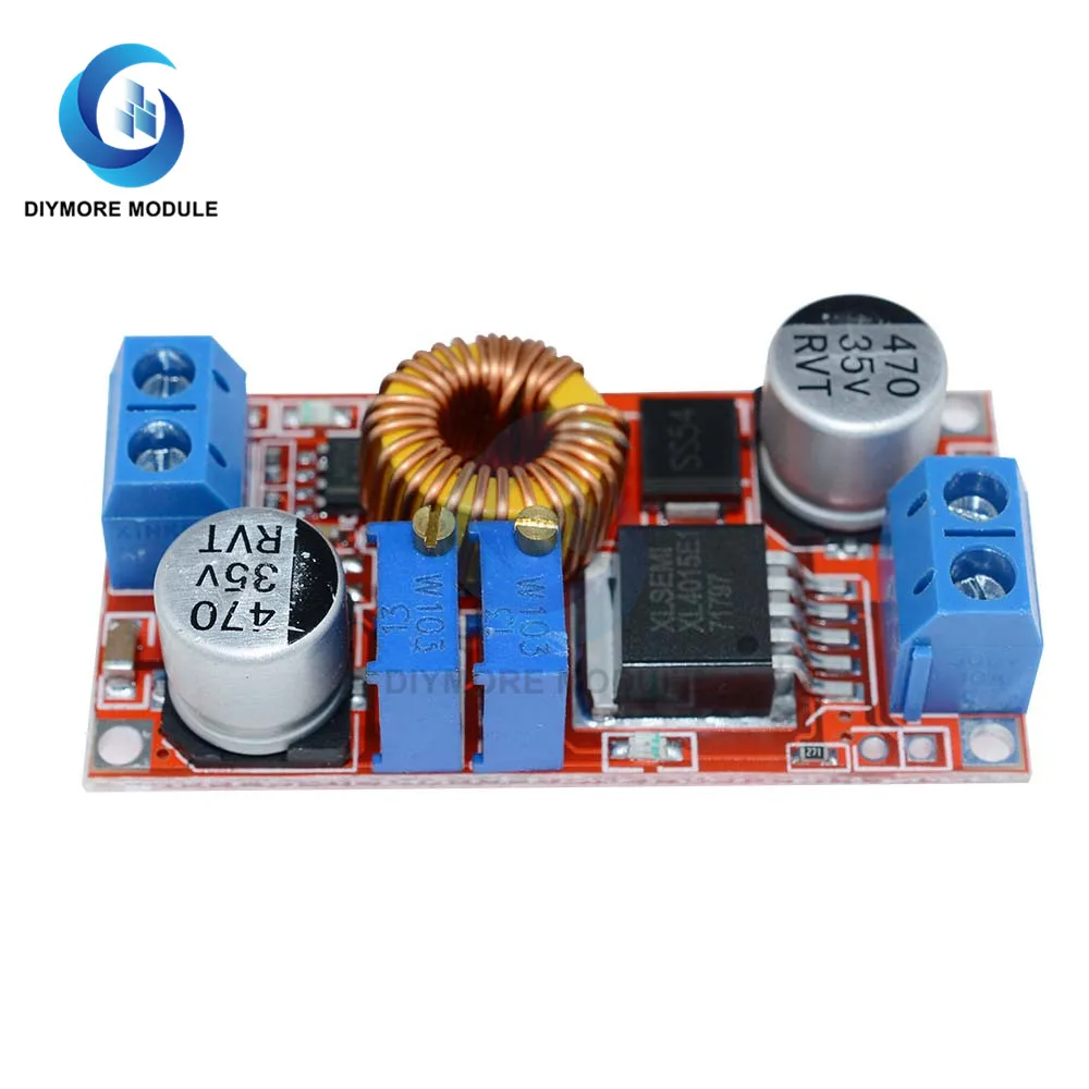 Плата понижающего преобразователя XL4015 5A с постоянным напряжением и током CC