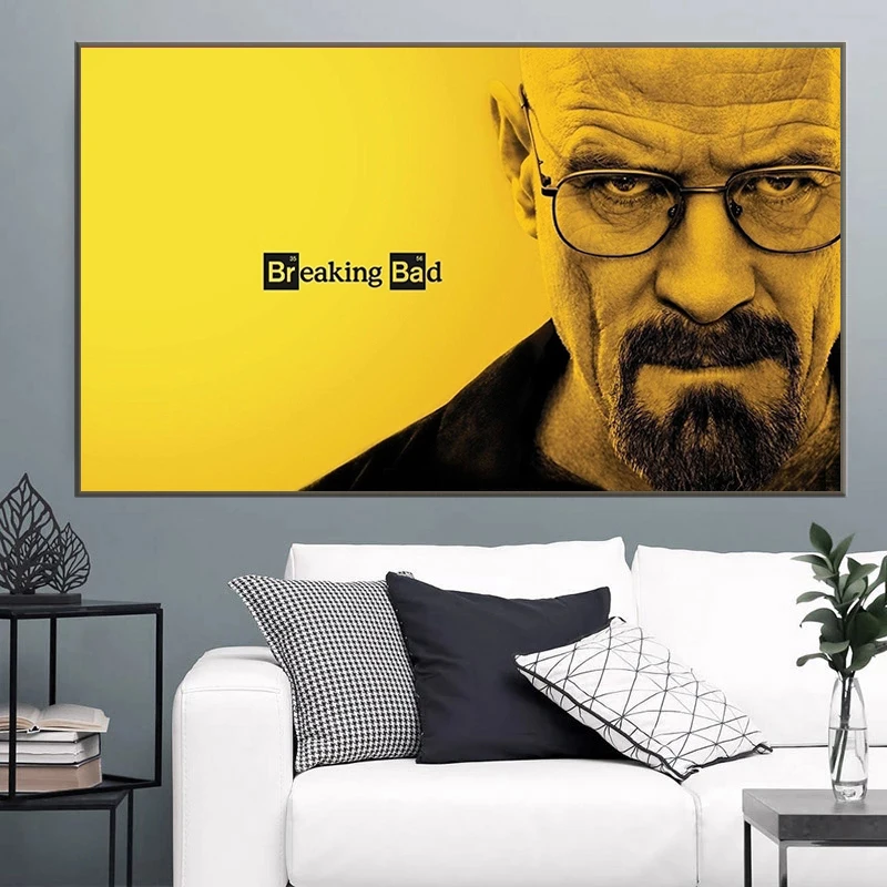 

Classic Movie Breaking Bad Portrait Poster Canvas Painting Color Poster Picture Living Room Home Decoration Canvas Painting