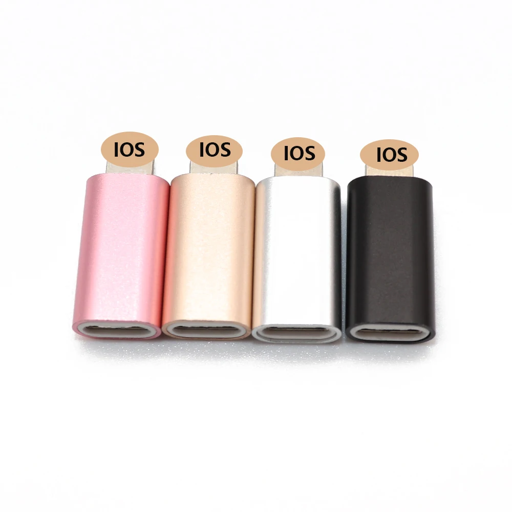 2 шт. USB OTG адаптер type C до 8 Pin для Apple для iphone X XS XR 8 7 Plus 10 Синхронизация данных Быстрая зарядка конвертер