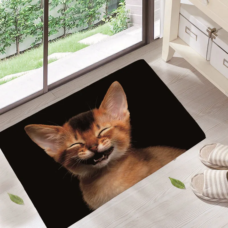 Немнущийся милый коврик для домашних питомцев собак и кошек входной двери Bichon Frise