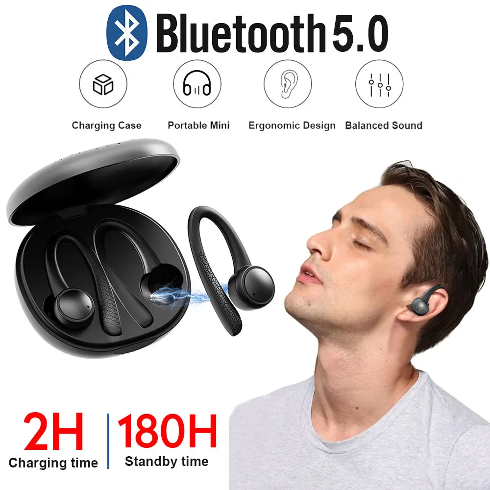 2 шт Умные наушники режим ожидания водонепроницаемый автомобиль Bluetooth гарнитура