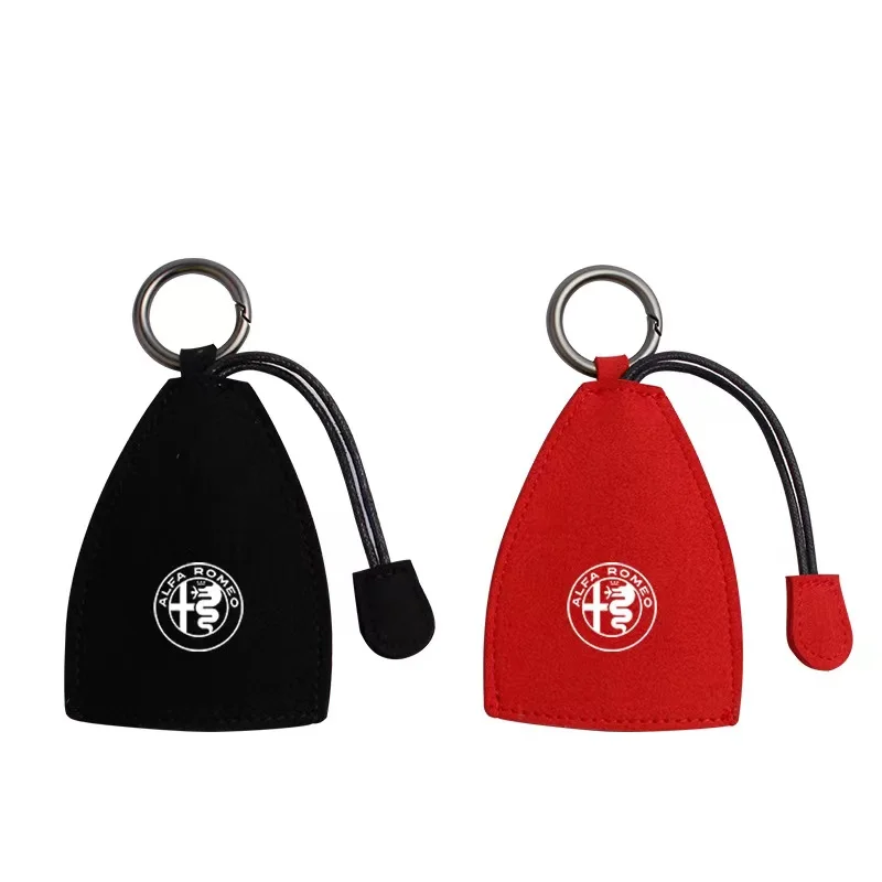 

For Alfa Romeo Car Frizzled Fur Key Case Creative Pull Type Drawstring Key Case Male And Female Keys