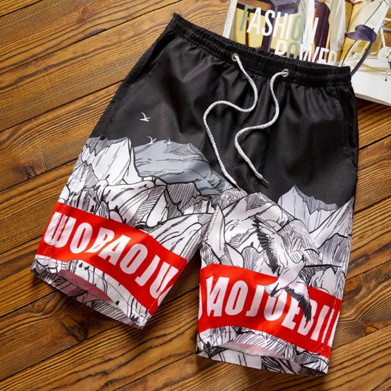 

Men's Shorts Classic Fashion Beach Pants Breathable Quick Drying Fitness SwimWear Printing Beach Pants Plus Size 4XL