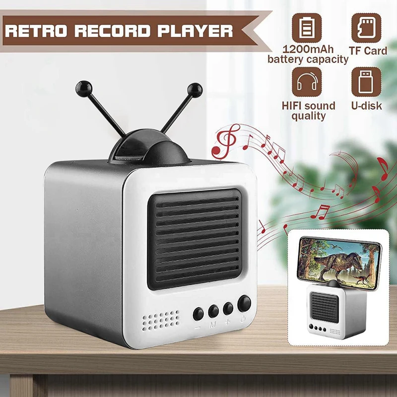 Мини беспроводной динамик Ретро Bluetooth Динамик ТВ моделирование мини музыкальный