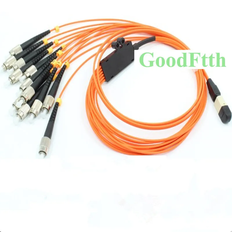 Fiber Patch Cord Male MPO-FC Multimode 50/125 OM2  12 Cores Ribbon GoodFtth 1-15m