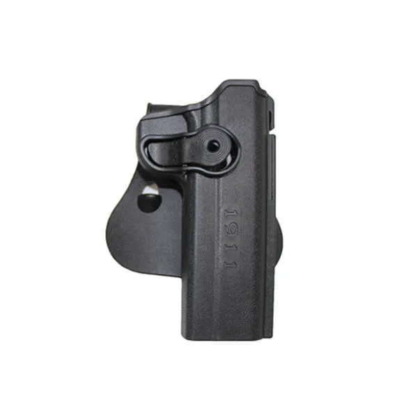 Тактический IMI пистолет кобура для Glock 17 19 сгустков 1911 M9 правая рука поясной ремень охотничий Airsoft кобура для пистолета с журнальными сумками - Цвет: BK holster for 1911