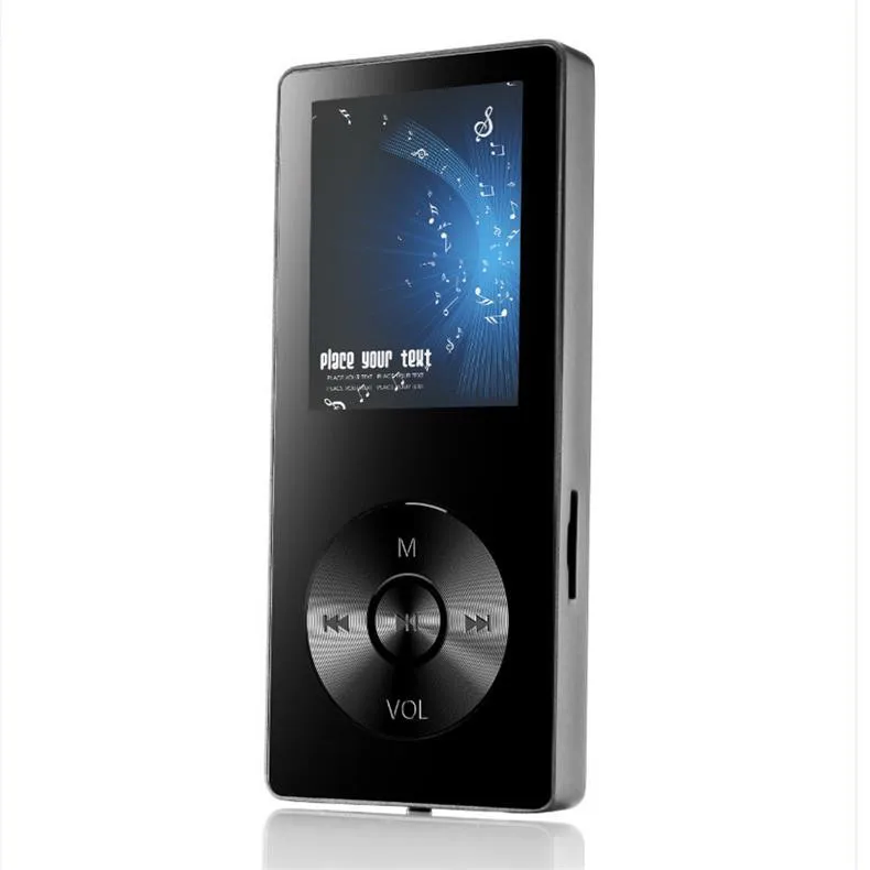 Новейший mp3-плеер с сенсорной кнопкой, Bluetooth, BENJIE, K8, ультратонкий, 8 ГБ, музыкальный плеер, 1,8 дюймов, экран без потерь, HiFi Звук, с fm-радио - Цвет: NonBluetooth-K9-Blak