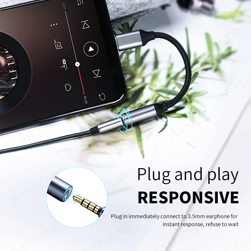 USB Type C на 3 5 мм разъем для наушников Aux аудио кабель адаптер Oneplus 7 Pro Xiaomi Mi 9 8 se Samsung