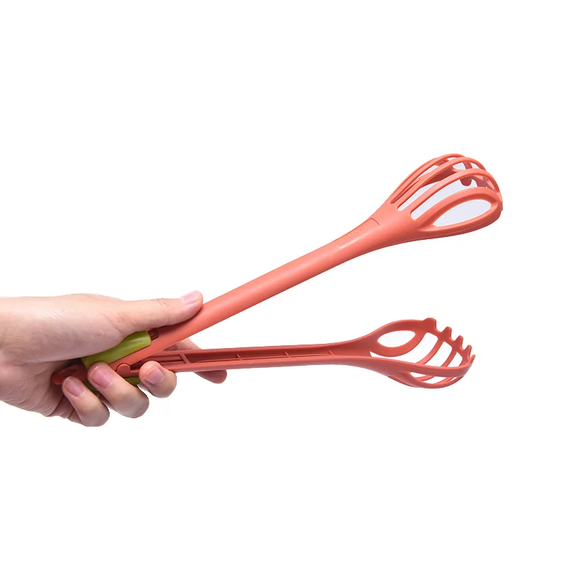 

Multi-function 3 in 1 Egg Beater Drinks Whisk Mixer Stirrer Nylon Noodle Tongs Pasta Spaghetti Tongs Food Clips Kichen Tools