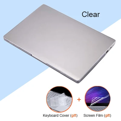 Чехол для Xiaomi Mi Book Air 12,5 13,3, супер светильник, Жесткий Чехол для ноутбука funda Xiaomi Mi Air 12 13, чехол для клавиатуры+ пленка - Цвет: Clear