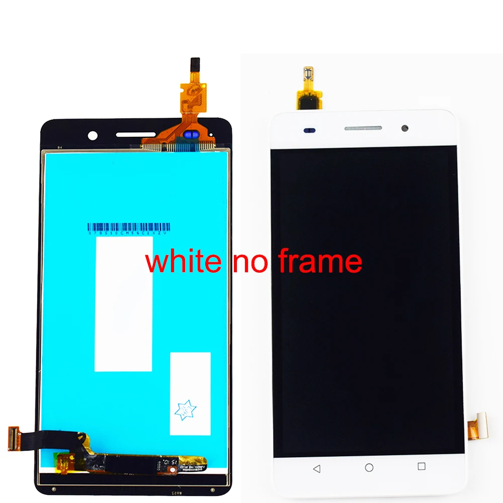 white no frame 5,0 дюймов для huawei Honor 4C ЖК-дисплей CHM-U01/G Play Mini CHC-U01 CHC-U03 сенсорный ЖК-экран дигитайзер сенсорная рамка в сборе - Цвет: white no frame