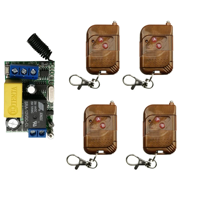 Переключатель с беспроводным дистанционным управлением переменного тока 220 В 1