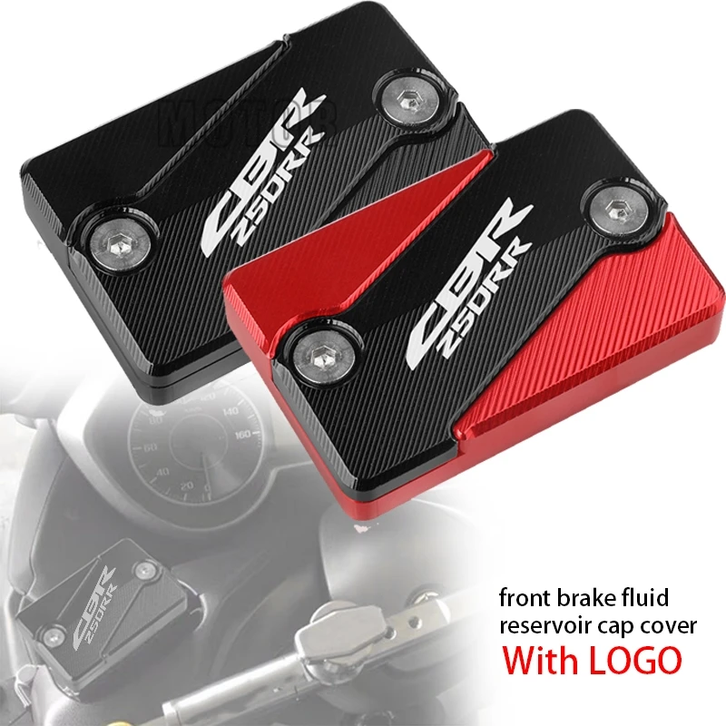 

2021 New Motorcycle CNC Aluminum Front Brake Reservoir Fluid Tank Cover Oil Cap For HONDA CBR250RR CBR250R R CBR250 RR 2017 2018