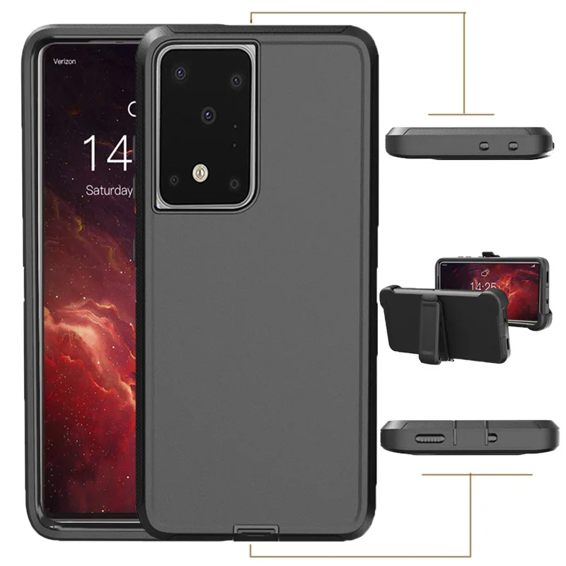 

Suitable for Samsung S21Ultra three-proof mobile phone case. New robot three-in-one anti-light fall mobile phone case