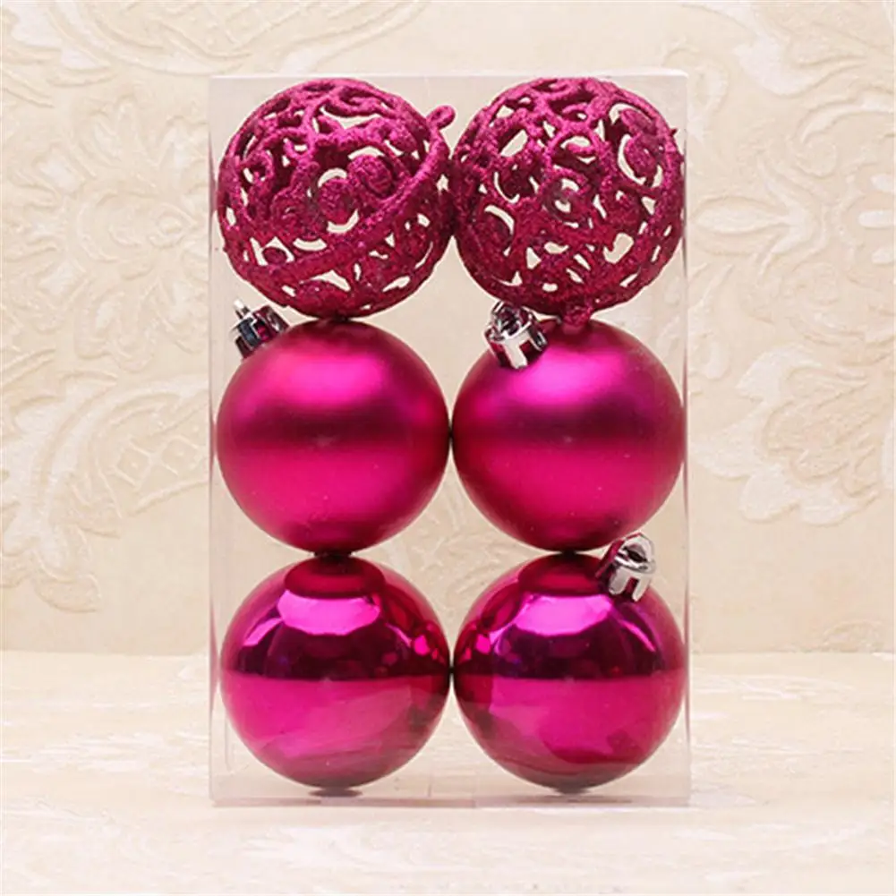 2019 6 см Рождественская елка декоративные шарики украшения подвеска цветов