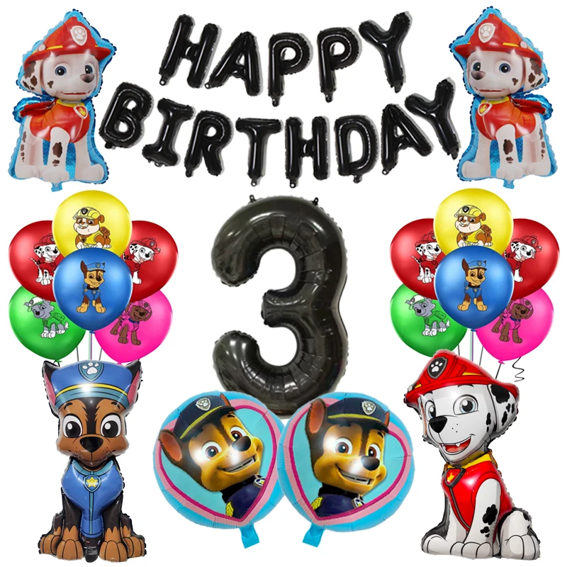 1 комплект Щенячий патруль игрушка воздушный шар погоня Маршалл мальчики девочки