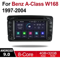 for mercedes benz a class w168 19972004 ntg 2 din car android 9 gps navigation multimedia system wifi bt radio amplifier