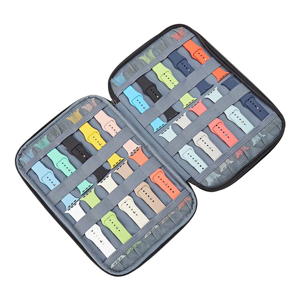 Однослойная/двухслойная сумка-Органайзер для часов Apple Watch ремешок путешествий