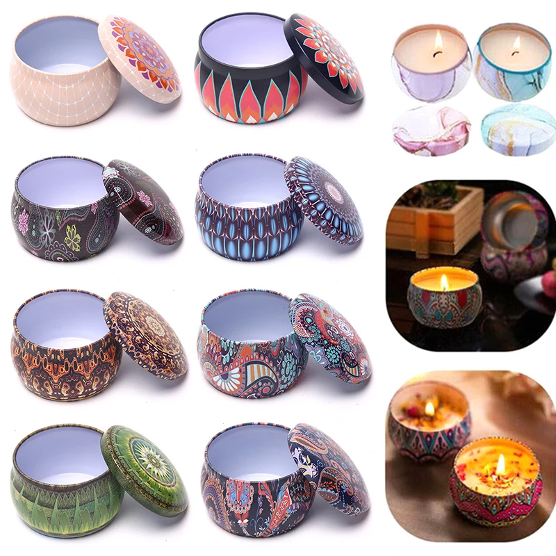 1 шт. оловянные банки для свечей набор самостоятельного изготовления чехол