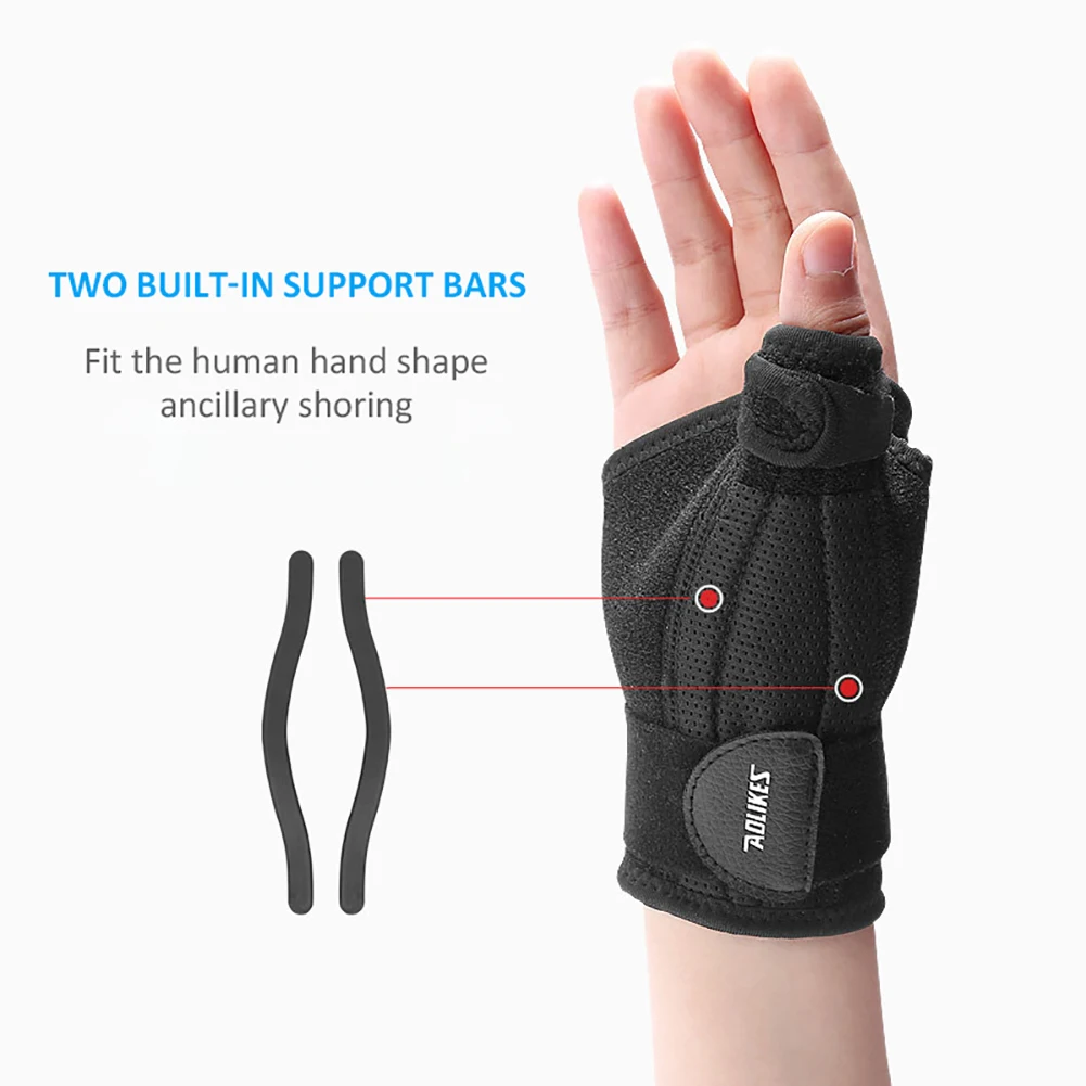 

1PC Right/Left Thumb Stabilizer Wrist Brace Support Fitted Adjustable Wrist Support Wrap for Volleyball Badminton Tennis